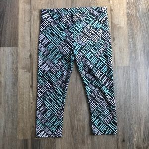 Girls Justice Cropped Legging Size 12
